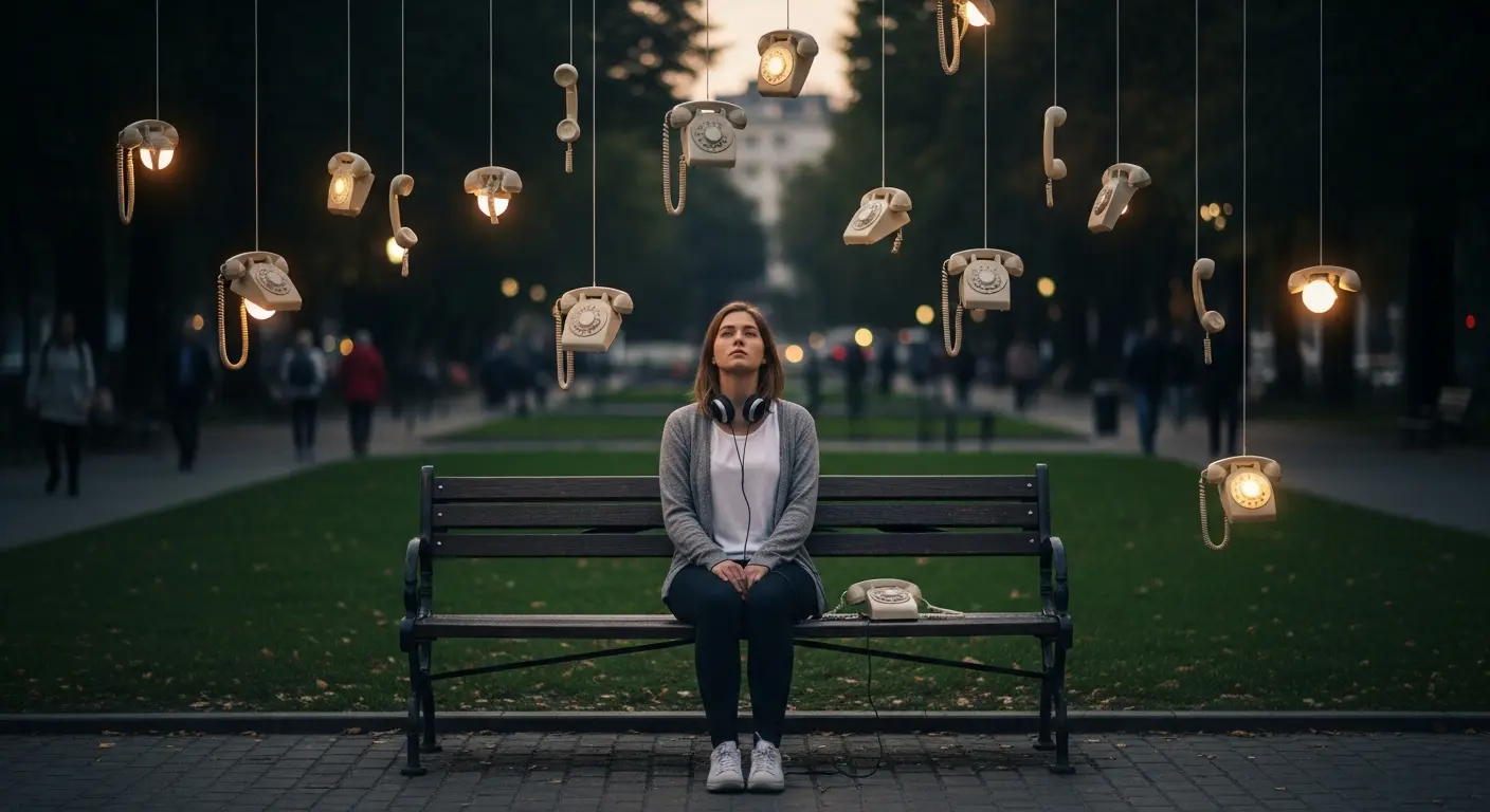 Représentation artistique des hallucinations auditives : métaphore visuelle de l'expérience vécue dans la schizophrénie